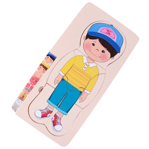 Body Constitution Puzzle In Legno Multistrato Per Bambini