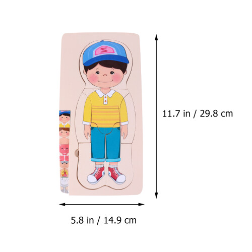 Body Constitution Puzzle In Legno Multistrato Per Bambini 1