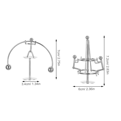 2Pcs Brinquedo De Físico Mini Escultura 2