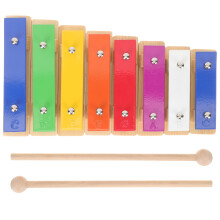 Conjunto De Instrumentos Musicais Percussão 8 Notas Com Baquetas