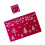 conjunto 12 tapetes natal pvc árvore vermelha resistente calor 8