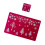 conjunto 12 tapetes natal pvc árvore vermelha resistente calor 10