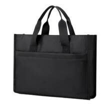 Men's Briefcase Large Capacity Business Handbag for Men and Women, Durable Leather Leisure Bag with Multiple Pockets