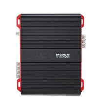 Monoblock-Verstärker für Auto-Duoku-1 Kanal, Klasse D, 2000 W RMS max, kompatibel mit 1/2/4 Ohm, mit Fernbedienung