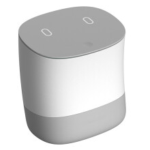 Mini Kunststoff-Desktop-Mülleimer mit Deckel, grau, 500g, kleiner Büromüllkorb