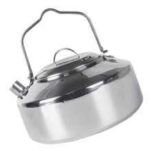 Portable Stainless Steel Camping Kettle Stovetop Teapot WearResistant for Outdoor Hiking and Fishing Tea Making