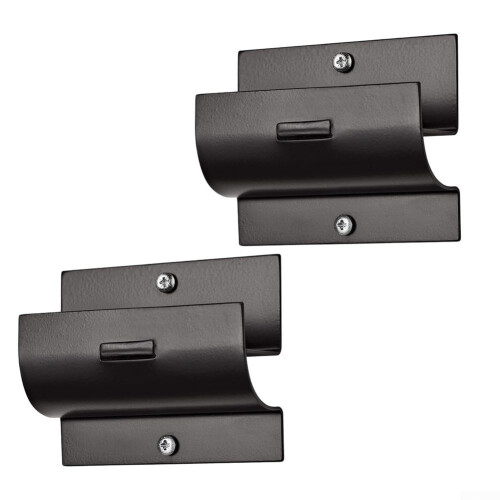 Ladder Wall Mount Heavy Duty Rack for Garage Storage Hooks and MultiTool Organization 2pcs