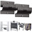 Ladder Wall Mount Heavy Duty Rack for Garage Storage Hooks and MultiTool Organization 2pcs 5