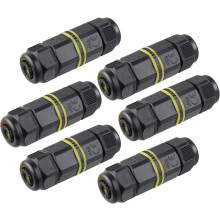 Raccord de câble en ligne à broches pour connexions extérieures fiables, boîte de jonction étanche IP68 avec protection anti-UV, robuste et