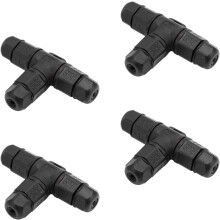Connecteur de câblage extérieur à trois broches, étanche IP68, facile à assembler, résistant aux hautes températures, connexion rapide et