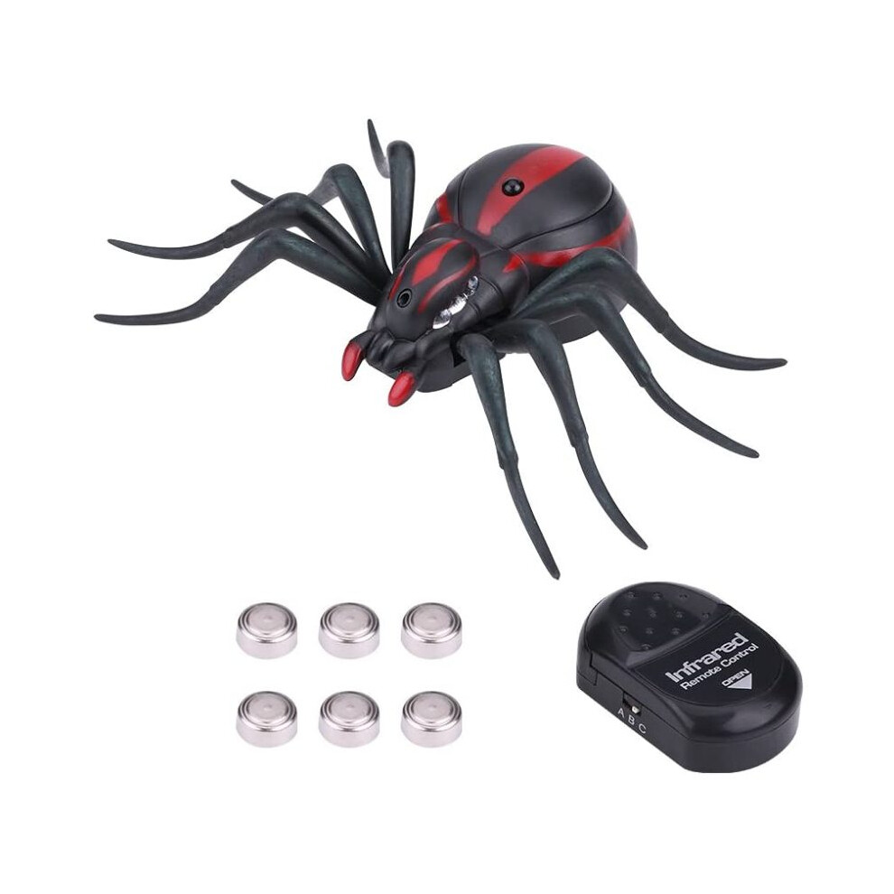 Wireless Operated Giant Realistic Remote Control Spider Toy, Complete With Detailed Skin Texture And Flexible Legs, Ideal For Trick And Educational 9004841589589