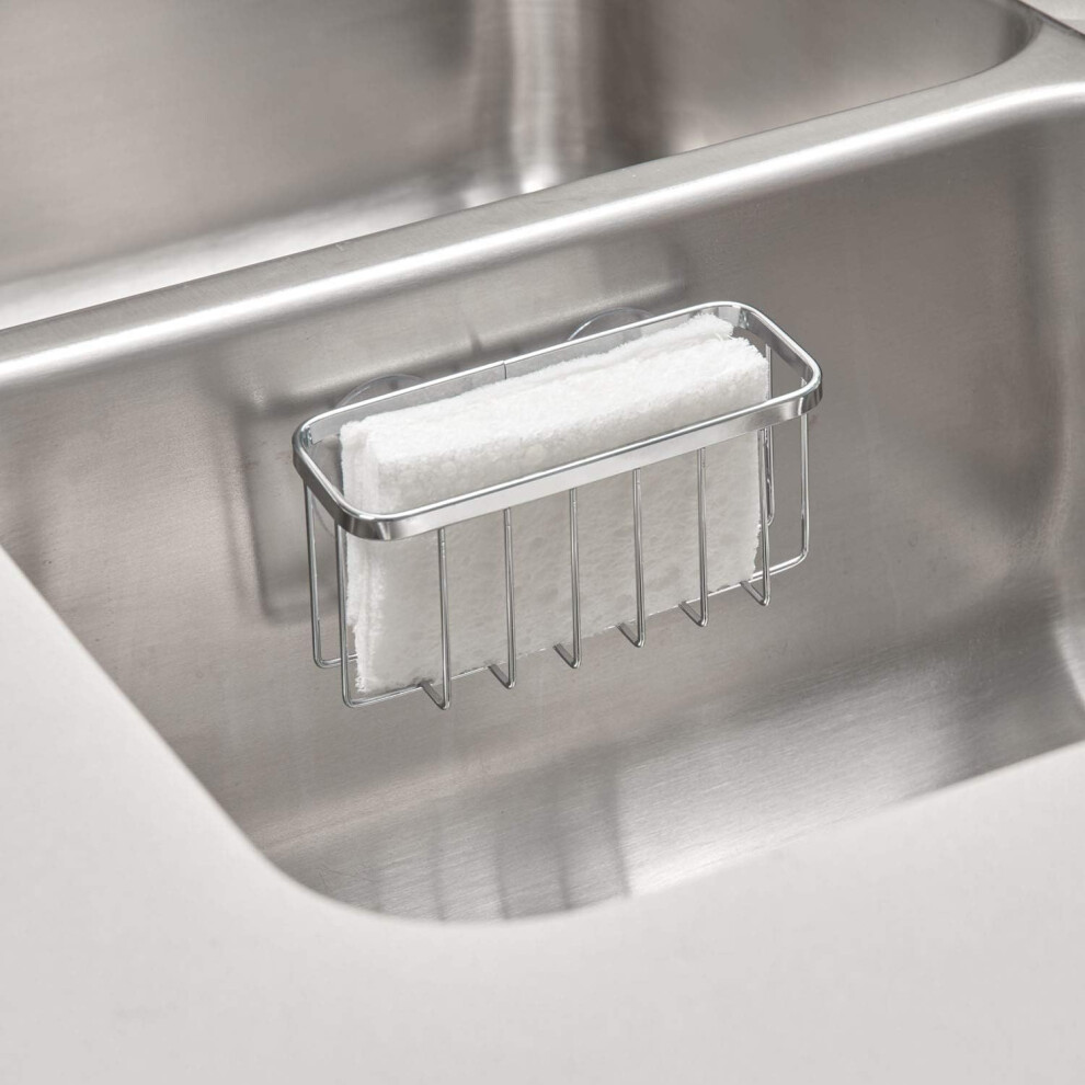 Rust-Proof Sink Sponge Holder, Drainage Rack For Quick Water Drainage, Space-Saving Design For Kitchen And Bathroom Sinks, Stainless Steel Storage 9169997992314