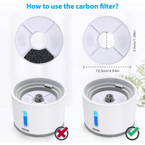 Φίλτρα νερού κατοικίδιων ζώων τριπλής διήθησης, ενεργού άνθρακα και ρητίνης 2