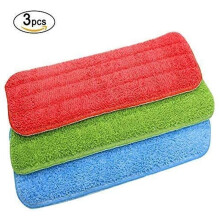 Innovative Cleaning Solution, Superfine Microfiber, Universal Fit For Spray Mops, Thorough Cleaning Guarantee, 3 Pieces, 42 X 14 Cm, Eco-Friendly