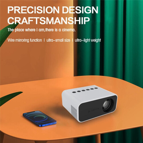 Portable  Projector Home Theater Media Player Cinema Wireless Mulitscreen Projector for  Android - EU Plug 1