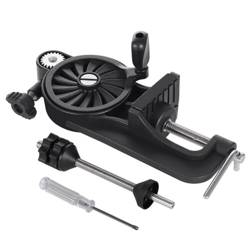 Multi-Function Fishing  Winder Spooler Machine Station Casting and  Reel  Winder System Black