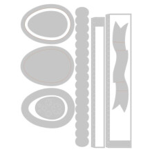 Easter Egg Box Metal Cutting Dies Data Slimline  Scrapbooking Stencil for DIY Handmade Card Crafts