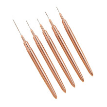 5 STKS 7/9/11/15/25mm Nagel Liner Borstel Set UV Gel Nagelborstels Kits Franse Streep Lijn Schilderij Tekening Bloem Pen Gereedschap,D