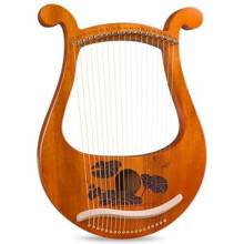 Arpa un Lira Arpa per Principianti un 19 Corde, Piccola Arpa Portatile un 19 Toni Strumenti Musicali un Lira un 19 Corde Arpa un Lira nel legno