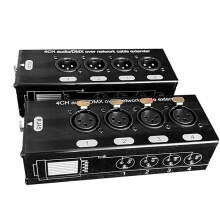 4-Kanal-Netzwerksignal-Extender 4 XLR auf RJ45-Extender, für Bühnentonbeleuchtung und Aufnahmestudio