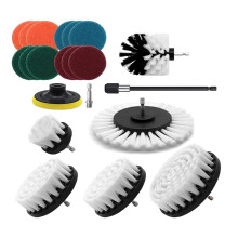 21Pcs Drill Brushes Attachment Set, Power Scrub Brush for Cleaning,All Purpose Scrubber Brushes with Extended Attachment