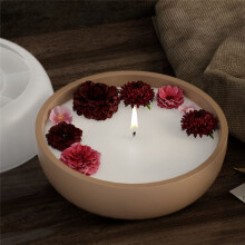 Tigela Redonda de Cimento para Flores, Molde para Vaso de Concreto, Copo de Vela, Molde de Silicone, Resina Epóxi, Argila, Armazenamento de Tigela