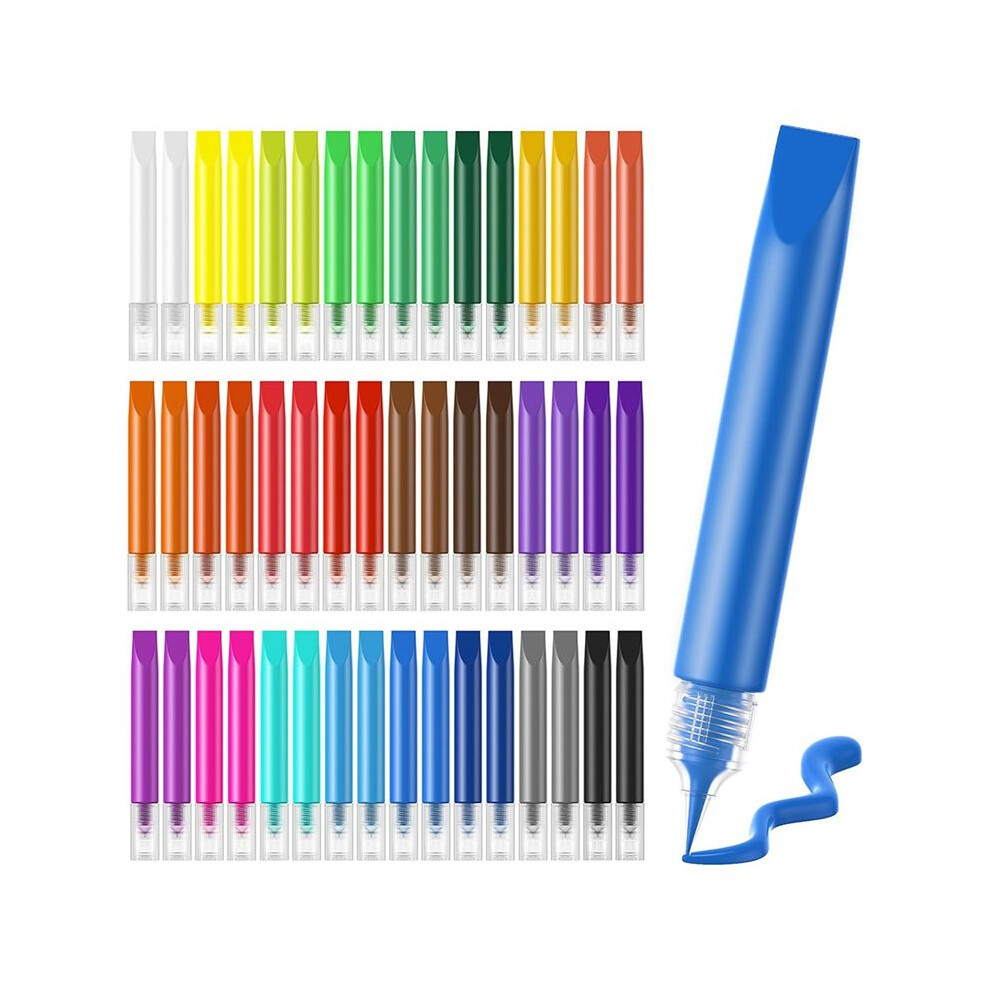Istovo 48 Pcs Suncatcher Paint Pens For Kids Stained Glass Window Art Paint Pens Suncatcher Paint Crafts Sets For Kids