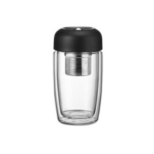 Tazze di Vetro Antiscottatura A Doppio Spessore per Ufficio, Separazione Magnetica del Tè, Design del Contenitore per il Tè, Tazza A Tenuta Stagna,