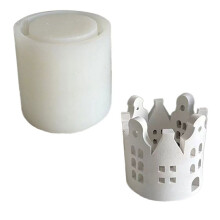 Gypsum Silica Gel Mold House Ring Candlestick Mold Love Ring Decoration Mold A