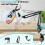 Embroidery Scroll Frame Stand Adjustable Rotated Hoop Holder Folding Metal for Hand Work, Needlework Frame&Phone Holder 6