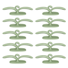 Keukendraadopwinder Huishoudelijke Draadorganizer Stekkerhaakhouder Wikkeldraadclip Stroomkabelindeling Groen