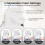Automatic Soap Dispenser Touchless,4-Level Adjustable Foaming Hand Soap Dispenser, Auto Soap Dispenser Wall Mount,White 2