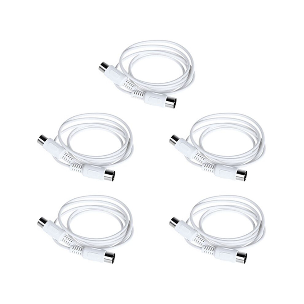 5Pcs Midi Extension Cable 5Pin Male To Male 1.5M Midi Cable For Electric Piano Guitar Instrument Pc Cable 6032656542423