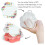 50 Pack Cat'S Claw Shaped Wax Melt Clamshells, for 4