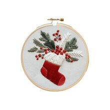 Non-Finished Christmas Series, -Stitch Bag, Embroidery Bag for Beginners, DIY Decoration Home Room. Stocking
