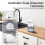 Automatic Soap Dispenser Touchless,4-Level Adjustable Foaming Hand Soap Dispenser, Auto Soap Dispenser Wall Mount,White 3