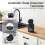 Automatic Soap Dispenser Touchless,4-Level Adjustable Foaming Hand Soap Dispenser, Auto Soap Dispenser Wall Mount,Black 3