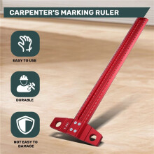 Precision Marking T-Rule Carpenter'S Drawing Ruler Woodworking Marking Ruler Standard Aluminum Alloy Ruler