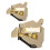 Upgraded Multi-Purpose Magnetic Guide for Sewing Machine,Universal Gold 2PCS 1