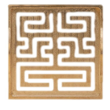 Incense Stamp Tool Square Double Ear Incense Stamp Model Incense Burner Tea Room Office Temple Ornaments C