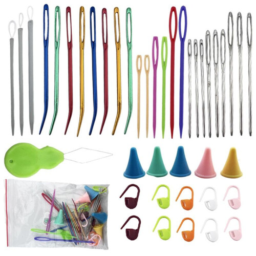 42 Pcs Yarn Needles Set, Assorted Yarn Needles Bent  Needle Weaving Needle Darning Needles  Eye Needles