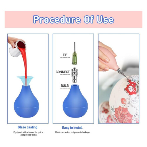 150 PCS Pottery Tools Supplies Ceramic Precision Applicator, Ceramic Tools Clay Tools Set,for Pottery Decorating,Ceramic 1