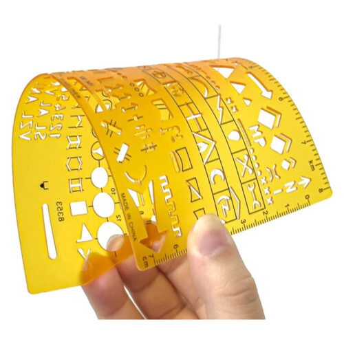 Map Marking Template Stencil Set - with 1:50,000 & 1:100,000 Scales for Precision Marking 1
