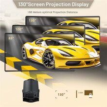 Projetor HY300 PRO 4K Android 11, 200 ANSI, Wifi6 BT5.0, 1280x720P Home Cinema e Outdoor Plugue UE