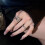 Offener Fingerring, Breiter Mehrlagiger Silberring für Damen 4