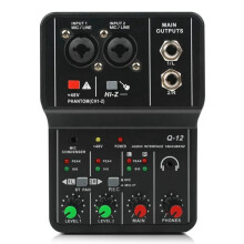 Professioneller Audiomixer, Soundkarte mit Monitor, E-Gitarre, Live-Übertragungsaufnahme für Studio, Gesang, Computer, PC