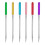 6 Sizes Universal Sewing Machine Needles Regular Point Flat Shank Needle Compatible with for Singer ,Janome 30PCS 3