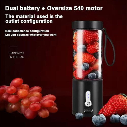 530ML Powerful Portable Blender, USB Type-C Rechargeable Fruit Mixer Machine  Juicer Blender Cup 1