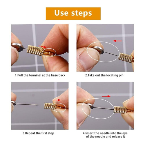 20Pcs Leather Positioning Needles,Leathercraft Located Needles Locking Pins for DIY Leather  Sewing Stitching 2