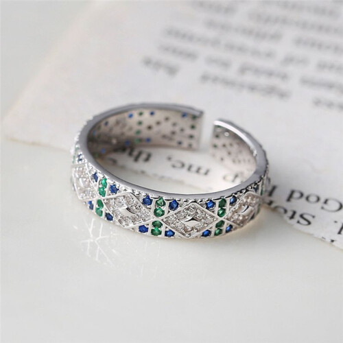Open finger ring width French vintage ring Female ring 2